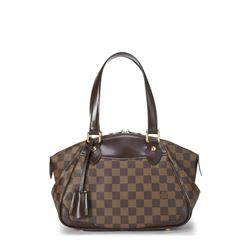 Louis Vuitton Damier Ebene Canvas Leather Verona PM Bag