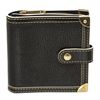 Image 1 : Louis Vuitton Black Suhali Leather Compact Zippy Wallet
