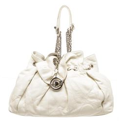 Christian Dior Ivory Cannage Quilted Lambskin Leather Le Trente Shoulder Bag
