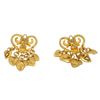 Image 1 : Chanel Gold Heart Dangle Clip-On Earrings
