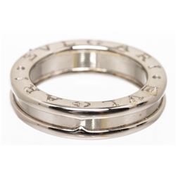 Bvlgari 18K White Gold B.zero1 Single Ring 48