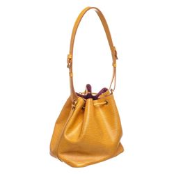 Louis Vuitton Yellow Epi Leather Noe PM Drawstring Shoulder Bag