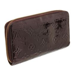 Louis Vuitton Amarante Vernis Monogram Zippy Wallet