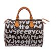 Image 2 : Louis Vuitton Gray Graffiti Monogram Canvas Leather Stephen Sprouse Speedy 30 cm