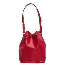 Louis Vuitton Red Epi Leather Noe GM Drawstring Shoulder Bag