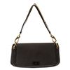 Image 1 : Gucci Black Canvas Leather Trim Small Shoulder Bag