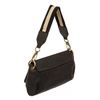 Image 2 : Gucci Black Canvas Leather Trim Small Shoulder Bag