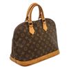 Image 1 : Louis Vuitton Monogram Canvas Leather Alma MM Handbag