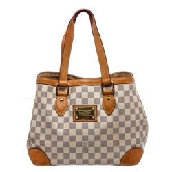 Louis Vuitton Damier Azur Canvas Leather Hampstead PM Bag