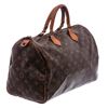 Image 1 : Louis Vuitton Monogram Canvas Leather Speedy 35 cm Bag