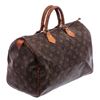 Image 2 : Louis Vuitton Monogram Canvas Leather Speedy 35 cm Bag