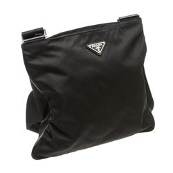 Prada Black Nylon Crossbody Shoulder Bag