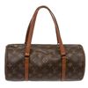 Image 3 : Louis Vuitton Monogram Canvas Leather Vintage Papillon 30 cm Bag