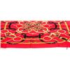 Image 1 : Hermes Red Multicolor Eperon D'Or Silk Scarf