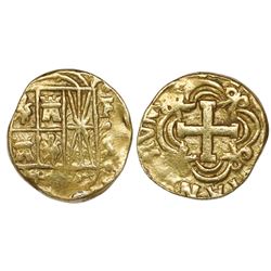 Bogota, Colombia, cob 2 escudos, Ferdinand VI, assayer to left not visible (S), mintmark FS to right