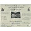 Image 2 : Potosi, Bolivia, cob 8 reales, Philip III, assayer R (curved leg), Grade 3, vintage certificate.