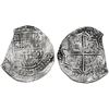Image 1 : Potosi, Bolivia, cob 8 reales, Philip III, assayer not visible, Grade 2, ex-Hebert.