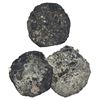 Image 1 : Lot of three "biscuit" 8R (as found), two in a clump and one loose.
