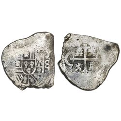 Mexico City, Mexico, cob 8 reales, Philip V, assayer not visible.