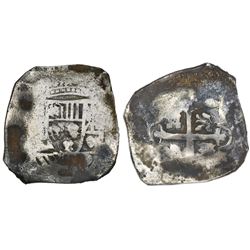 Mexico City, Mexico, cob 8 reales, Philip V, assayer not visible.
