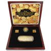 Image 2 : Santiago, Chile, gold bust 8 escudos, Ferdinand VI, 1751J, in promotional box with silver replica of