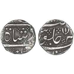 India (Madras Presidency), Arkot mint, 1 rupee, regnal year 6 (frozen date / ca. 1759-82), open lotu