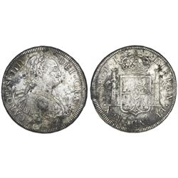 Potosi, Bolivia, bust 8 reales, Charles IV, 1797PP.