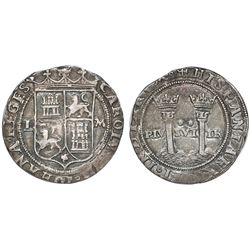 Mexico City, Mexico, 2 reales, Charles-Joanna, "Late Series," assayer L to left, mintmark M to right
