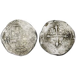 Mexico City, Mexico, cob 8 reales, Philip III, assayer F.