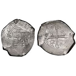 Mexico City, Mexico, cob 8 reales, 1652/49P, NGC VF 35.