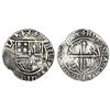 Image 1 : Mexico City, Mexico, cob 4 reales, Philip II, assayer O below mintmark oM to left.