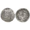 Image 1 : Lima, Peru, cob 4 reales, Philip II, assayer Diego de la Torre, *-oiiii to left, P-oD to right.