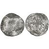 Image 1 : Potosi, Bolivia, cob 8 reales, Philip II, assayer B (3rd period).