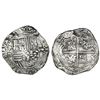 Image 1 : Potosi, Bolivia, cob 8 reales, Philip II, assayer B (late 4th period).