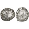 Image 1 : Potosi, Bolivia, cob 8 reales, Philip II, assayer B (5th period), borders of x's.