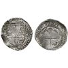 Image 1 : Potosi, Bolivia, cob 8 reales, 1632T, with cross-fleury ornaments flanking denomination and between 