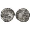 Image 1 : Potosi, Bolivia, cob 2 reales, Philip II, assayer R (Rincon) below mintmark P to left.