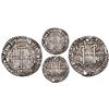 Image 1 : Potosi, Bolivia, cob 8 reales Royal (galano), 1654E, dot-PH-dot at top of pillars, dot-8-dot at top 