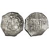 Image 1 : Potosi, Bolivia, cob 8 reales, 1687VR.