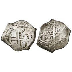 Potosi, Bolivia, cob 8 reales, 1701Y.