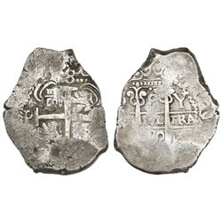 Potosi, Bolivia, cob 8 reales, 1720Y.