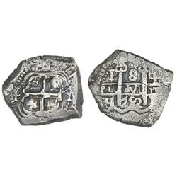Potosi, Bolivia, cob 8 reales, 1752q.