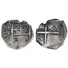 Image 1 : Bogota, Colombia, cob 2 reales, Philip IV, assayer A below mintmark NR to left (1632-42), castles an