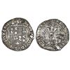 Image 1 : Seville, Spain (struck for New World), 1 real, Ferdinand-Isabel, three dots vertically flanking shie