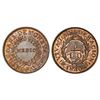 Image 1 : Buenos Aires, Argentina, copper 1/2 real (5/10), 1840, NGC MS 64 RB, finest known in NGC census, ex-