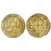 Image 1 : Flanders, Belgium, gold chaise d'or, Louis II de Male (1346-84), NGC MS 64.