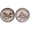 Image 1 : Potosi, Bolivia, medallic 1 sol, 1829, Santa Cruz / dove / Cerro de Potosi, PCGS MS62, ex-Whittier (