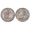 Image 1 : Potosi, Bolivia, medallic 2 soles, 1852/1, Belzu / criminal, coin axis, reeded edge, PCGS MS63, ex-W