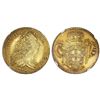 Image 1 : Brazil (Rio mint), gold peca (6400 reis), Jose I, 1775-R, NGC UNC details / cleaned.