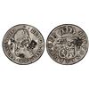 Image 1 : Seville, Spain, bust 2 reales, Ferdinand VII, 1820CJ, with chopmarks as from circulation in Asia, PC
